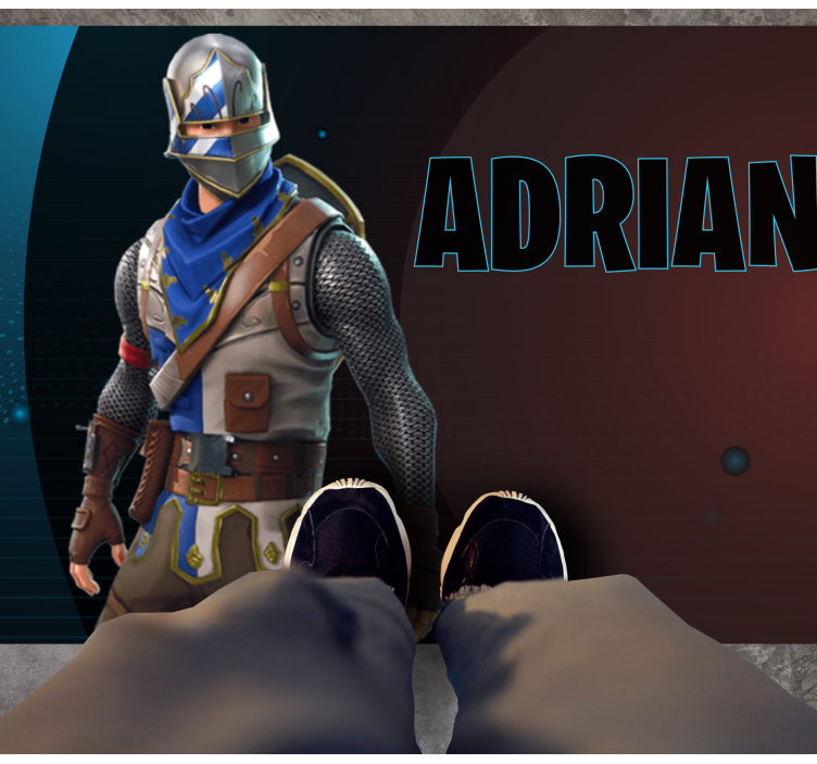 Tapis vinyle ado personnage de jeu héroïque - TenStickers