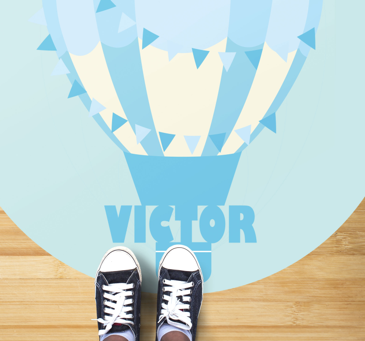 Tapis vinyle personnalisé ballon personnalisable - TenStickers