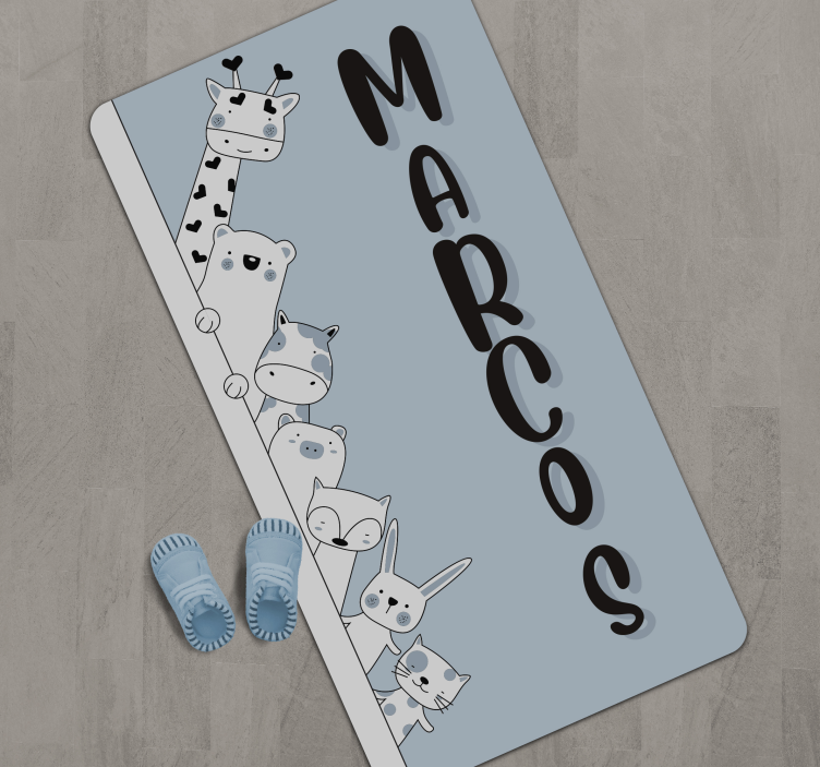 Tapis vinyle personnalisé créatures personnalisées - TenStickers