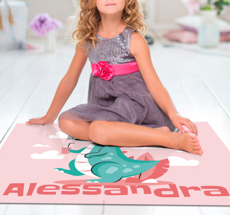 Tapis vinyle personnalisé dragon sur mesure - TenStickers