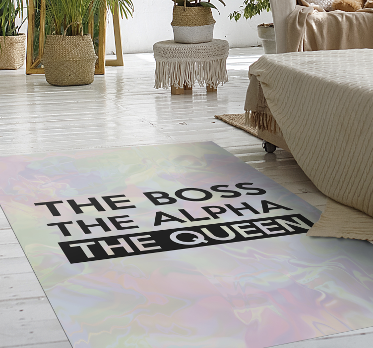 Tapis vinyle personnalisé phrase de motivation personnalisée - TenStickers