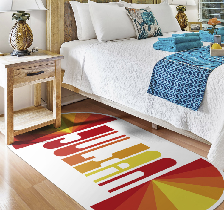 Tapis vinyle personnalisé rétro sur mesure - TenStickers