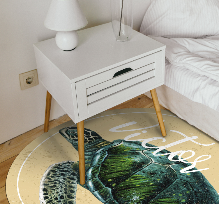 Tapis vinyle personnalisé tortue personnalisée - TenStickers