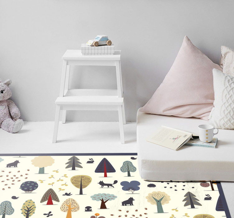 Tapis vinyle pour enfants inspiré de la nature nordique - TenStickers