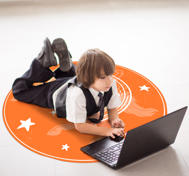 Tapis vinyle pour enfants espace de jeu cosmique - TenStickers