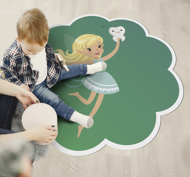 Tapis vinyle pour enfants fantaisie de la fée des dents - TenStickers
