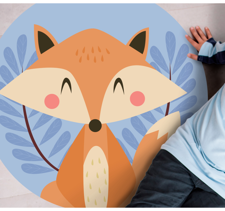 Tapis vinyle pour enfants illustration de renard - TenStickers