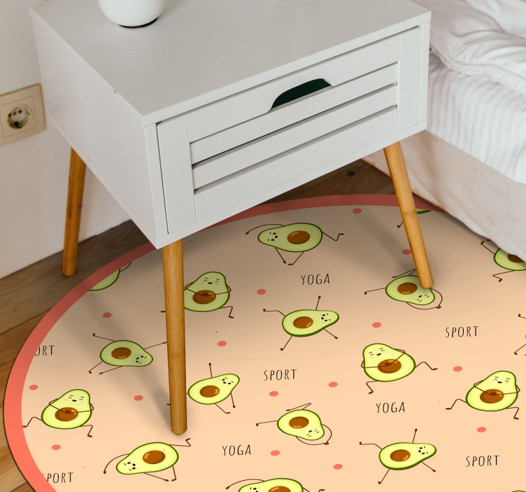 Tapis vinyle pour enfants jeu d'activité sur l'avocat - TenStickers