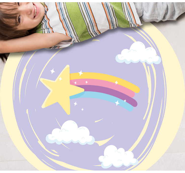 Tapis vinyle pour enfants magie du ciel nocturne - TenStickers