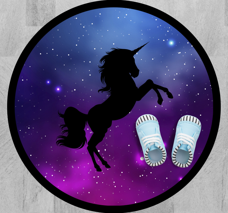 Tapis vinyle autres tapis scène de licorne magique - TenStickers