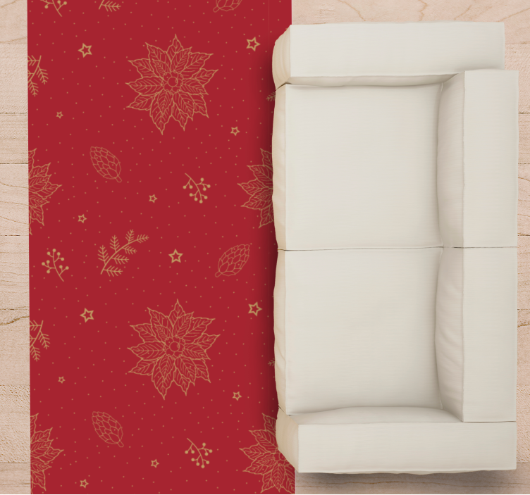 Tapis vinyle mandala motifs floraux festifs - TenStickers