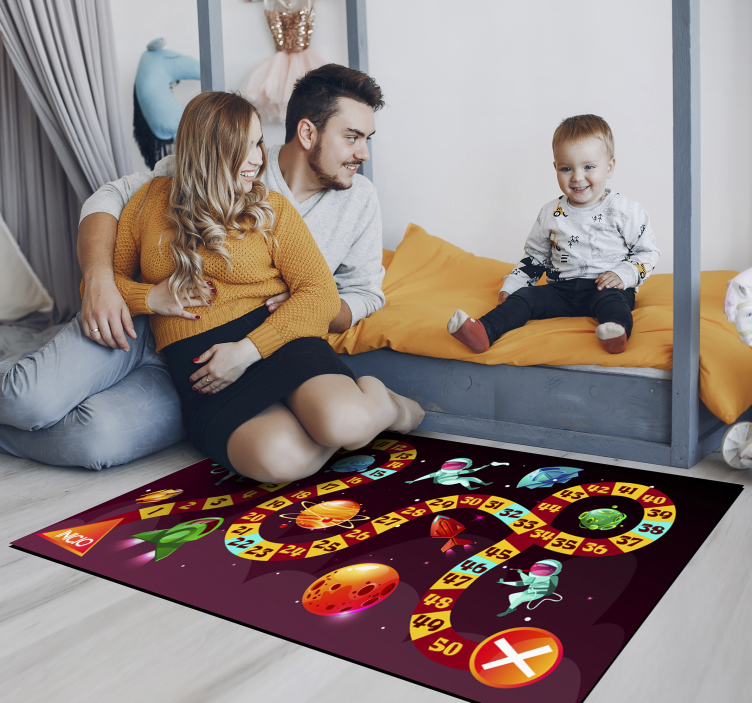 Tapis vinyle jeux jeu d'aventure spatiale - TenStickers