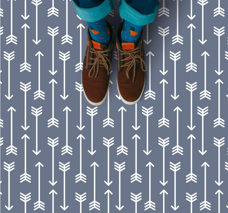 Tapis vinyle rayures modèles de flèches - TenStickers