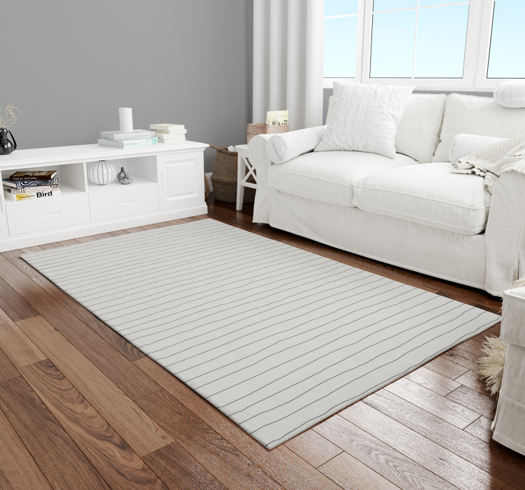 Tapis vinyle rayures monochrome linéaire - TenStickers