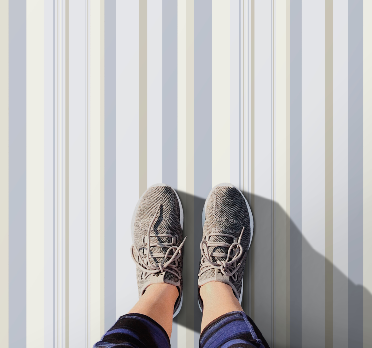 Tapis vinyle rayures motif rayé chic - TenStickers