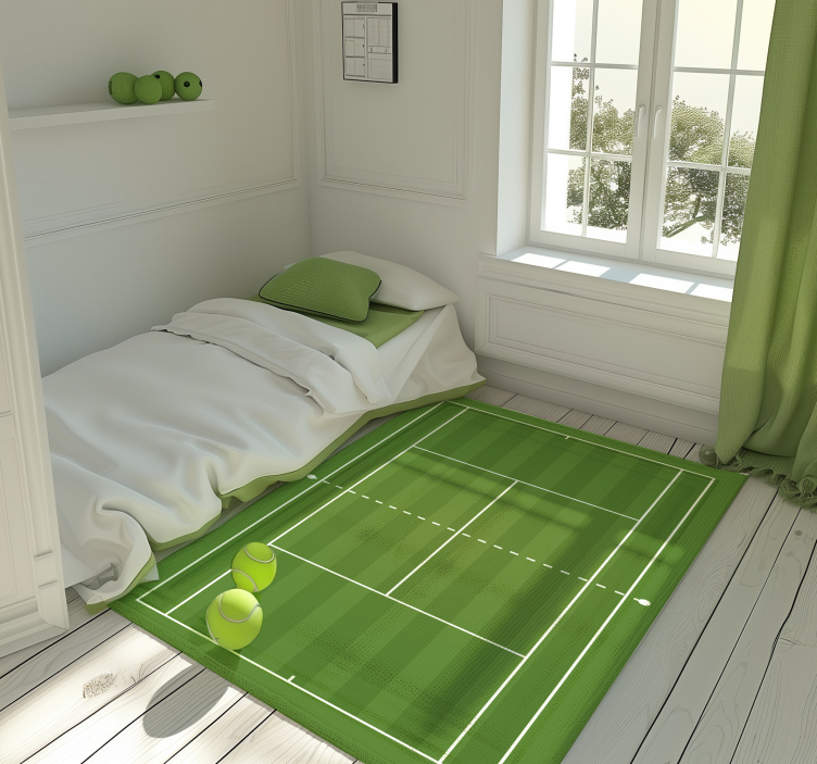 Tapis vinyle autouroute court de tennis - TenStickers