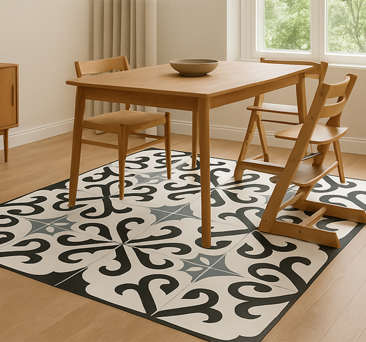 Tapis vinyle salle a manger stokke tripp trapp - TenStickers