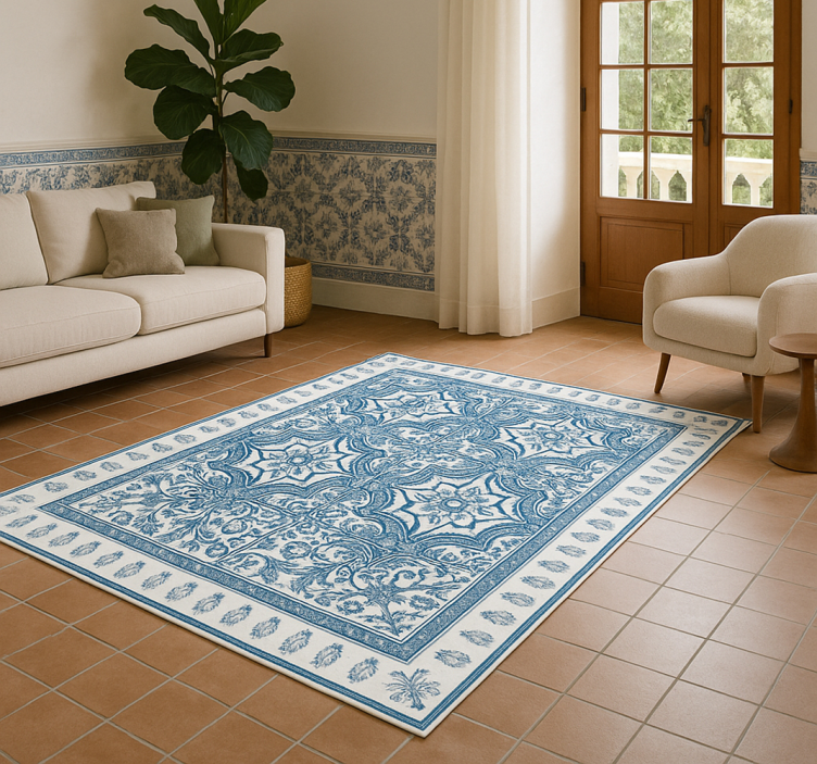 Tapis vinyle salon majorica portugais - TenStickers