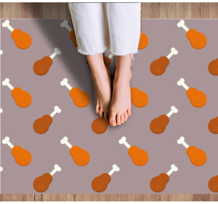 Tapis vinyle autres tapis motif de pilons de poulet - TenStickers