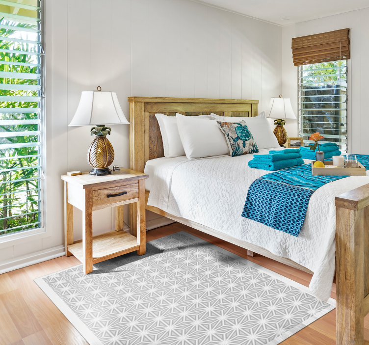 Tapis vinyles géométriques accent de motif géométrique - TenStickers