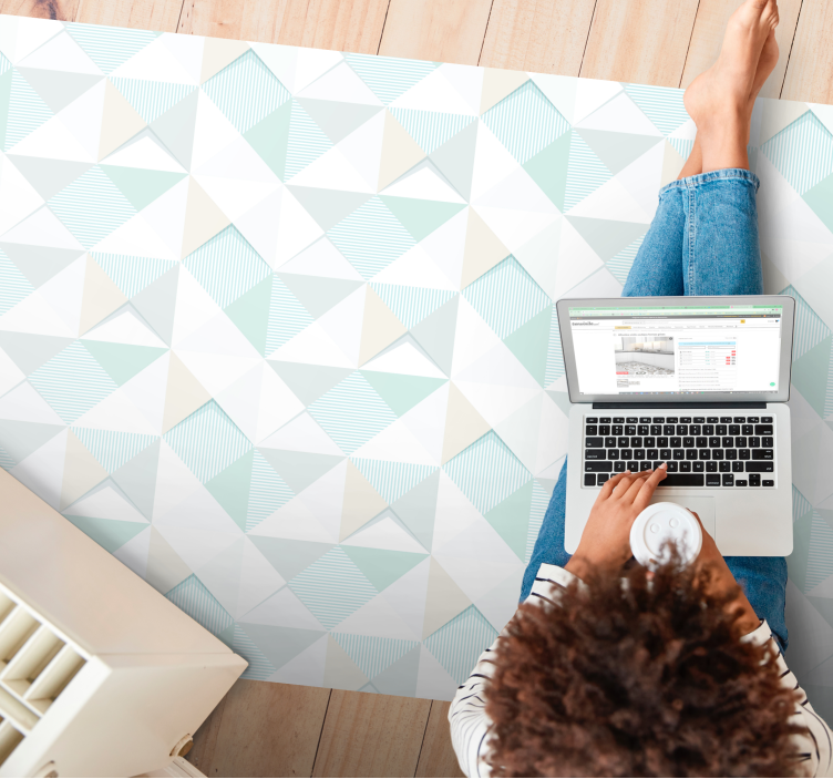 Tapis vinyles motifs géométriques - TenStickers
