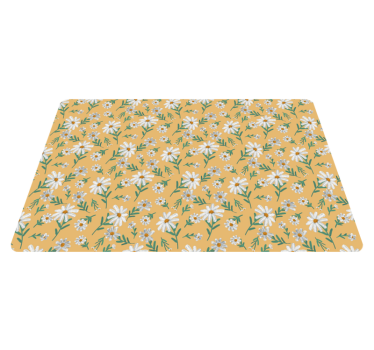 Tapis vinyle fleurs et plantes motif de marguerite - TenStickers