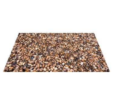 tapis vinyle pierre Sol de galets de mer - TenStickers
