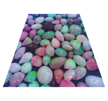 Tapis vinyle pierre galet coloré - TenStickers