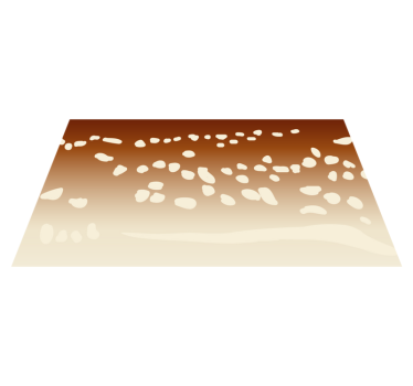 Tapis vinyle pierre passerelle marron - TenStickers