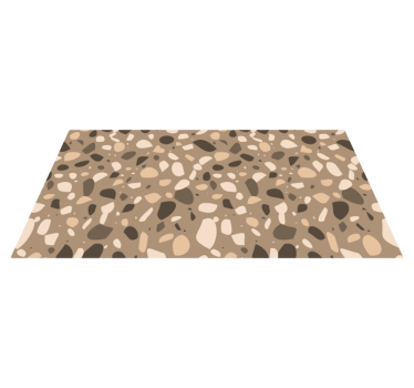 Tapis vinyle pierre galet abstrait - TenStickers