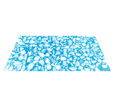 Tapis vinyle pierre mosaïque azur froide - TenStickers