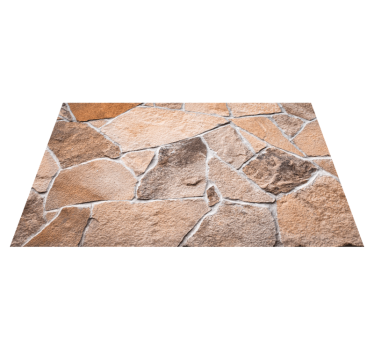 Tapis vinyle pierre effet réaliste terreux - TenStickers