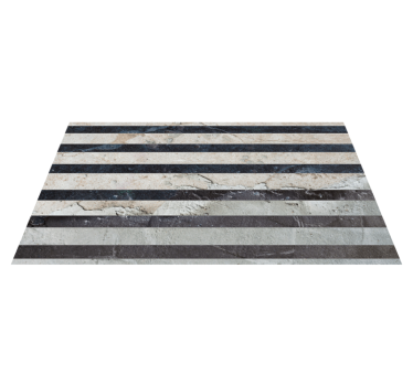 Tapis vinyle pierre motif pierre rayé - TenStickers