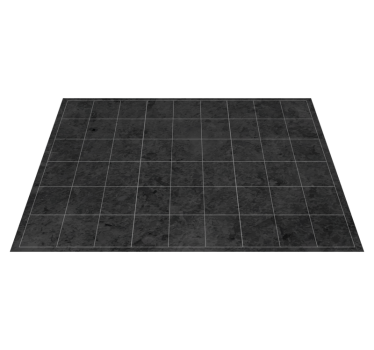 Tapis vinyle pierre carrés noirs élégants - TenStickers