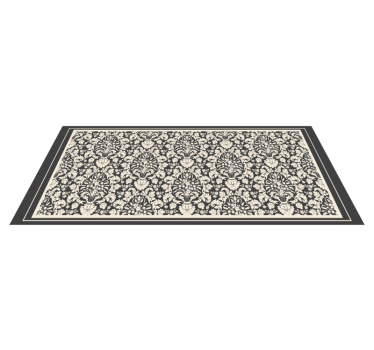 Tapis vinyle rétro élément botanique élégant - TenStickers