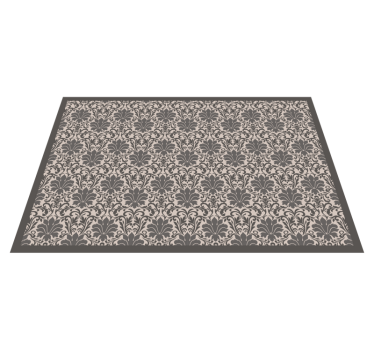 Tapis vinyle pierre motif damassé élégant - TenStickers