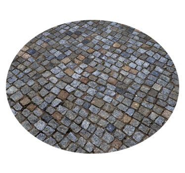 Tapis vinyle pierre imitation de pavés - TenStickers