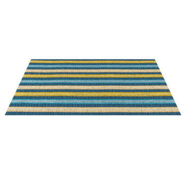 Tapis vinyle effet moquette à rayures - TenStickers