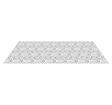 Tapis vinyle couloir motif géométrique  - TenStickers