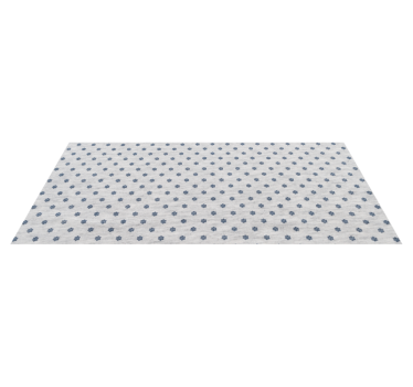 Tapis vinyle couloir motif floral minimaliste - TenStickers
