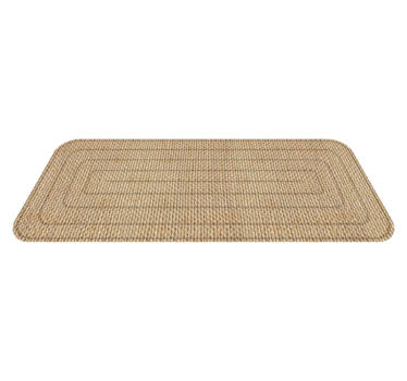 Tapis vinyle couloir effet texture toile de jute - TenStickers
