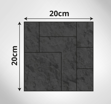 Tapis vinyle pierre surface noire texturée - TenStickers
