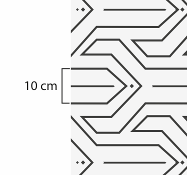 Tapis vinyle couloir motif géométrique  - TenStickers