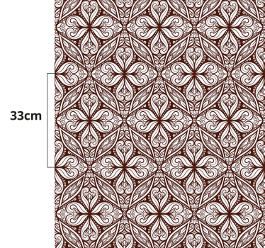 tapis vinyle carreaux de ciment Carrelage marron - TenStickers