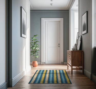 Tapis vinyle effet moquette à rayures - TenStickers
