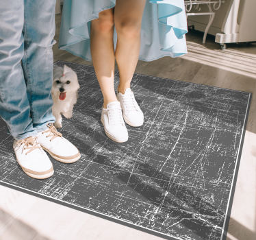 Tapis vinyle pierre surface grise texturée - TenStickers