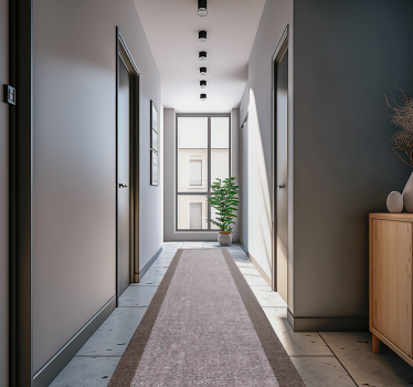 Tapis vinyle moderne tons bruns avec cadre - TenStickers