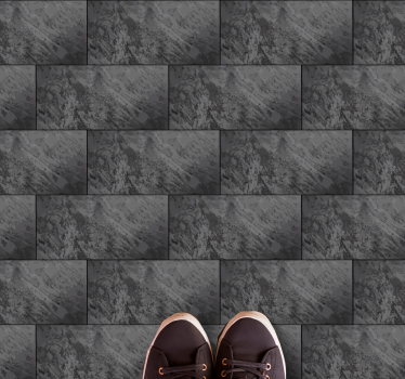 Tapis vinyle pierre motif de style fusain - TenStickers