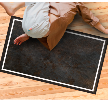 Tapis vinyle pierre surface sombre - TenStickers