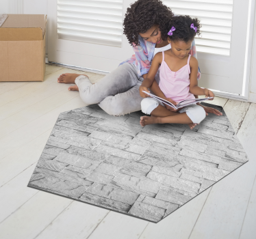 Tapis vinyle pierre texture en pierre - TenStickers